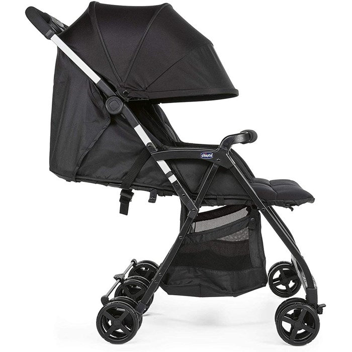 Chicco - Ohlala Twin Baby Stroller W/Rain Cover & Confort Kit - Black