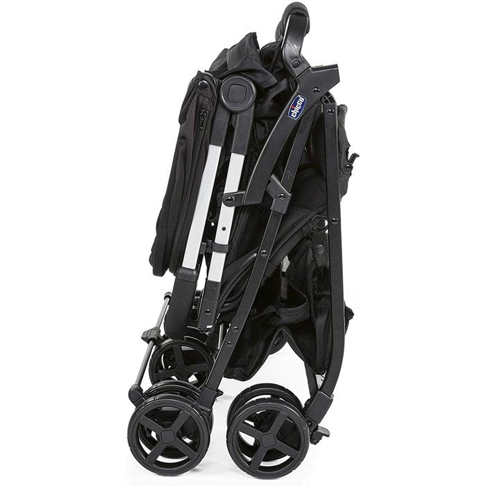 Chicco - Ohlala Twin Baby Stroller W/Rain Cover & Confort Kit - Black
