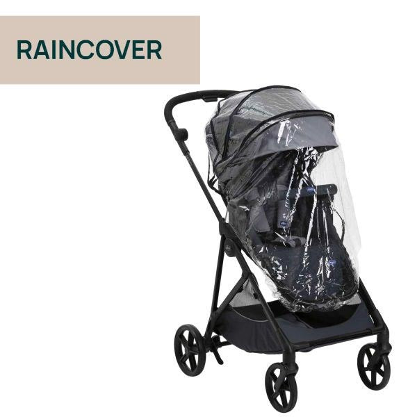 Chicco - Seety Stroller - Seety Carrycot (Boston Grey) - Kory (Black - Full 360 i-size Base - Travel System