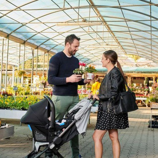Chicco - We Stroller (Black) - Kory (Black) - Full 360 i-size Base - Travel System