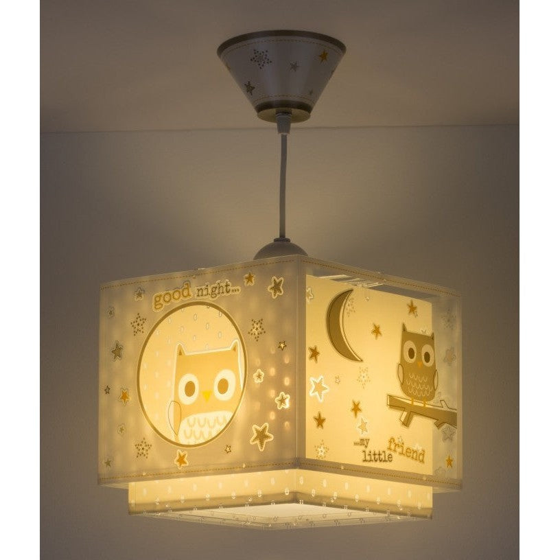 Dalber Childrens Hanging Lamp Good Night Nursery Light