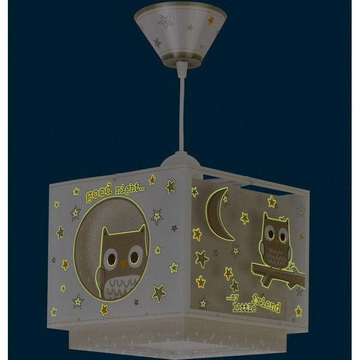 Dalber Childrens Hanging Lamp Good Night Nursery Light