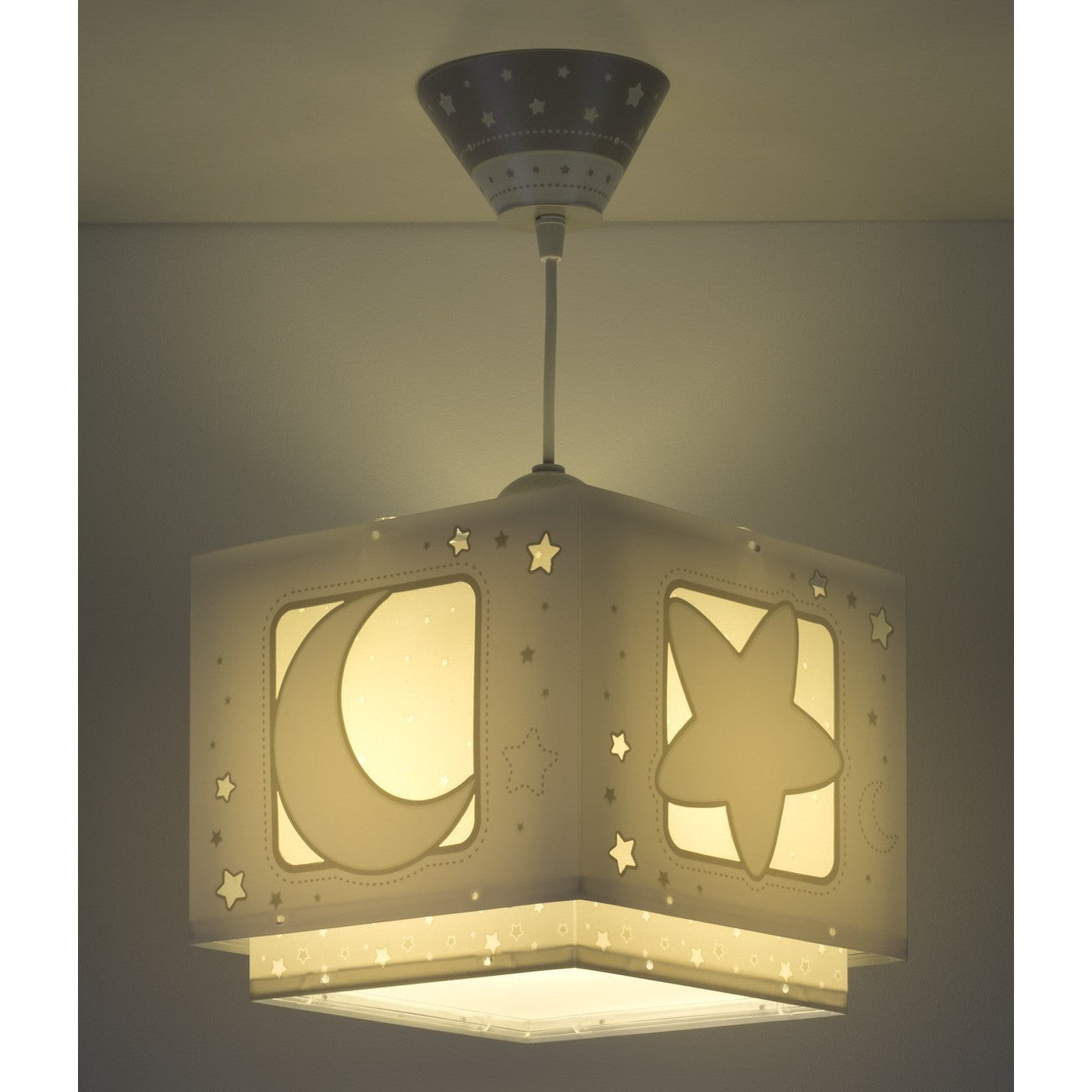 Dalber Childrens Hanging Lamp Moonlight Grey Nursery Light