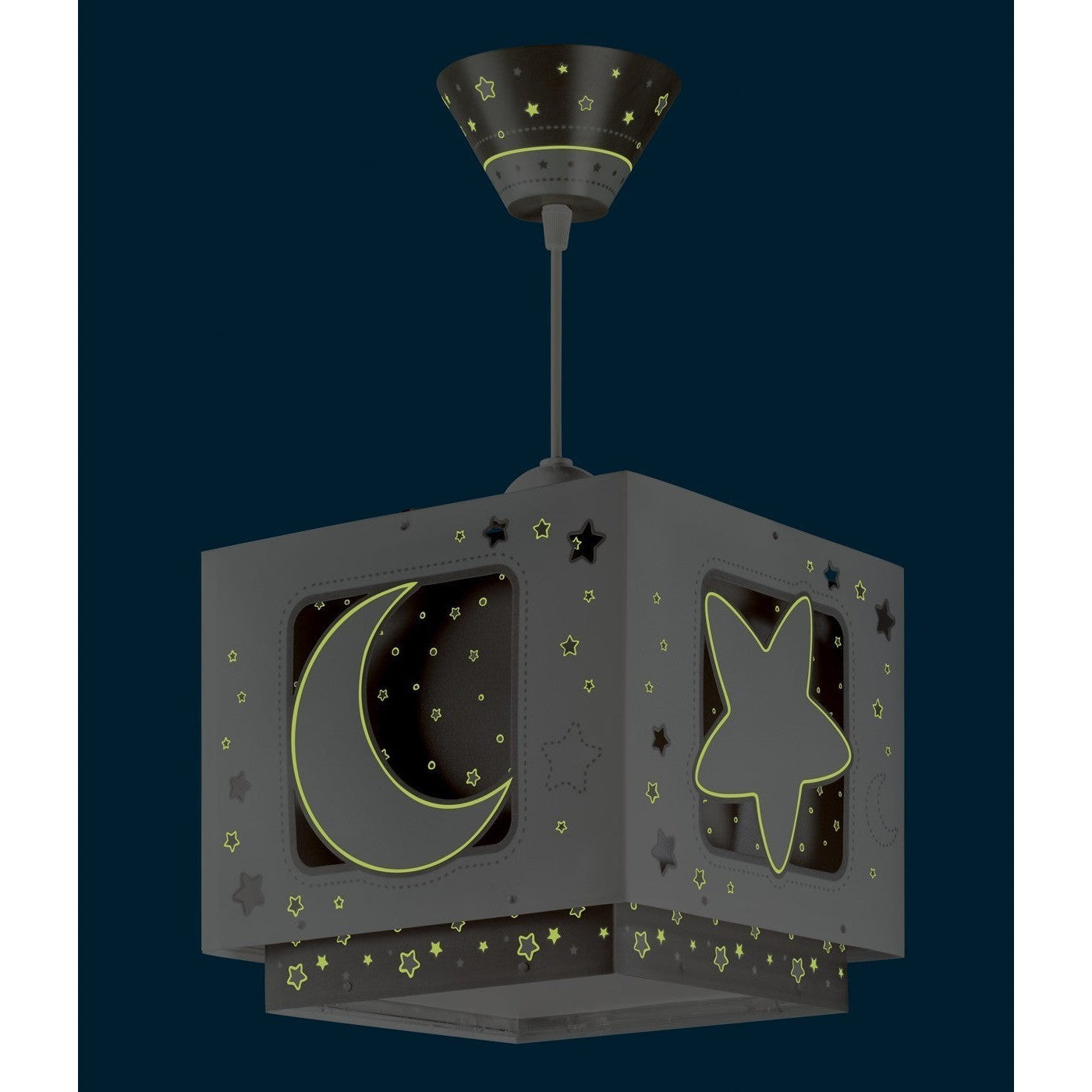 Dalber Childrens Hanging Lamp Moonlight Grey Nursery Light