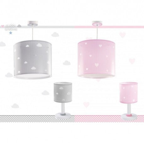Dalber Childrens Hanging Lamp Sweet Dreams Pink