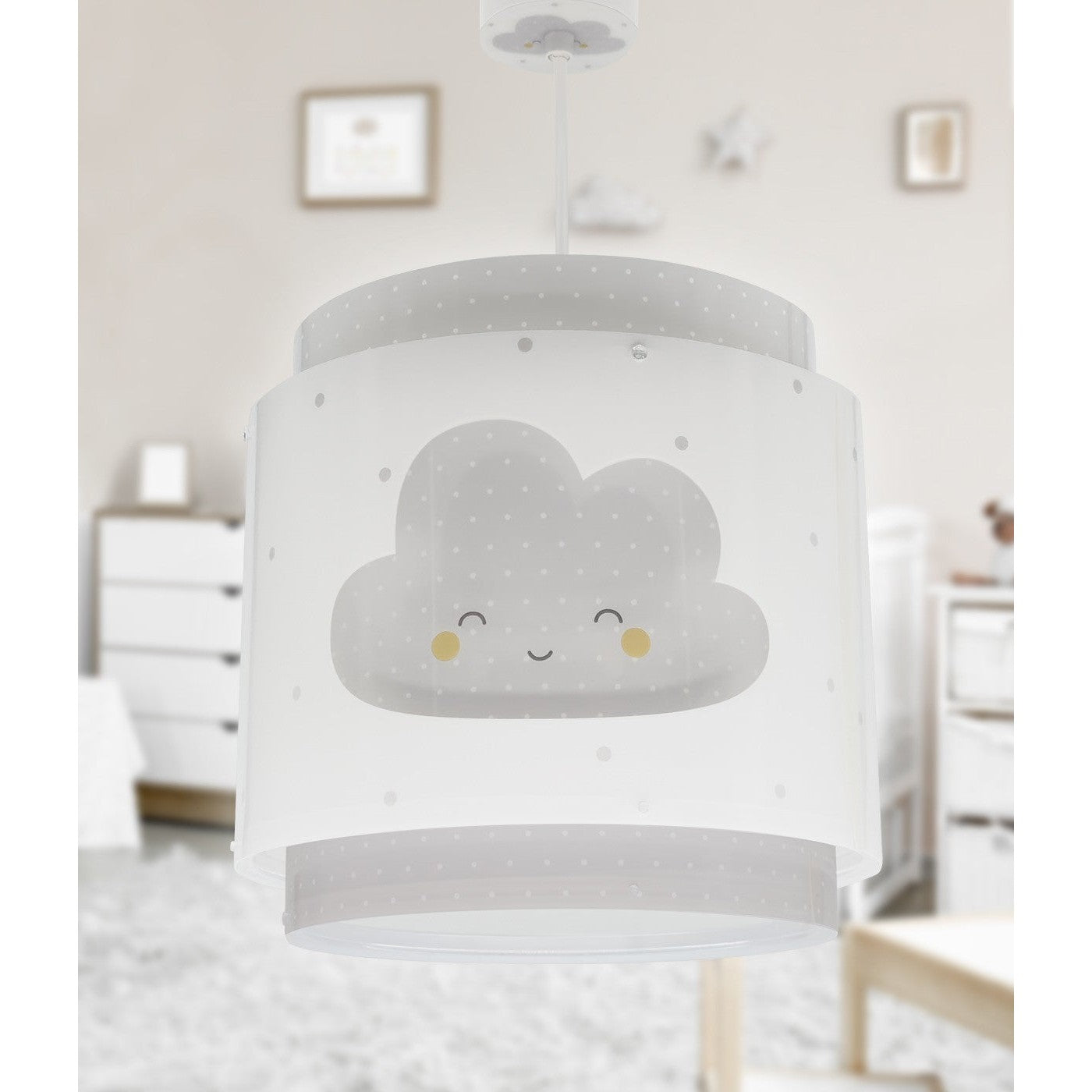 Dalber Childrens Wall Lamp Baby Dreams Grey Star Motif
