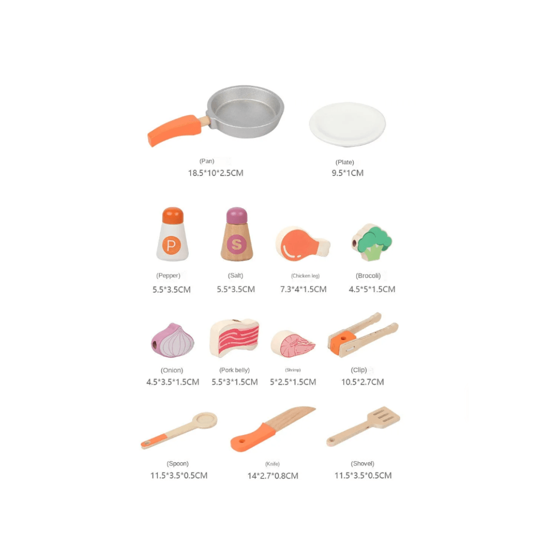 Children's Wooden kitchen Toy Set