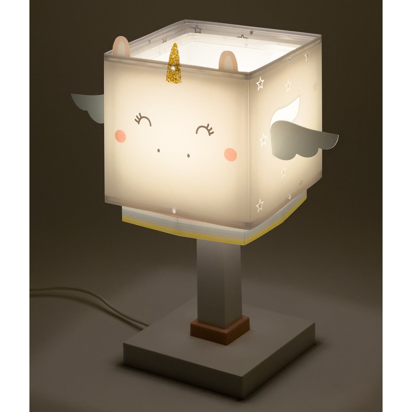 Dalber Childrens Table Lamp Little Unicorn Double Screen