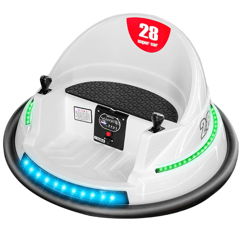 360° Rotated Children's Electric Bumper Car with 2.4G Remote Control 2-7 Years Kids Music Stroller Drift Cart