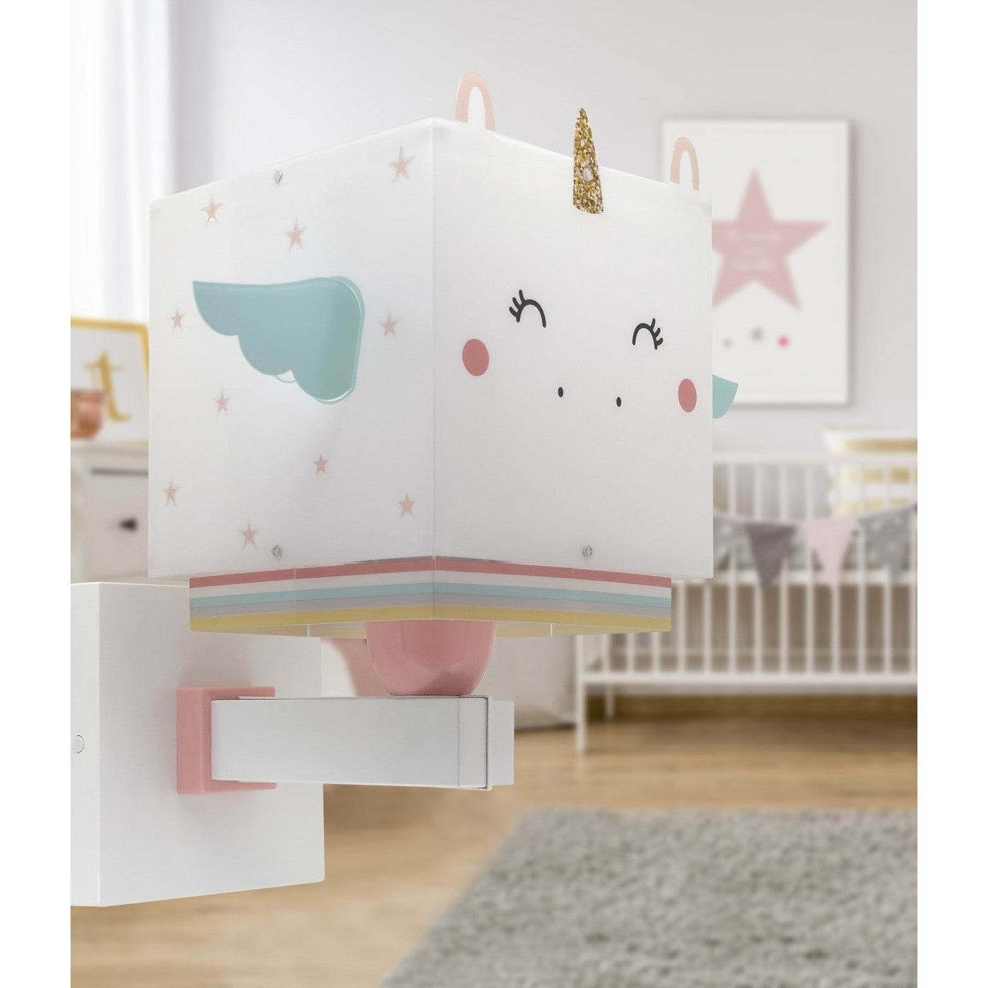 Dalber Childrens Wall Lamp Little Unicorn, Nursery Light