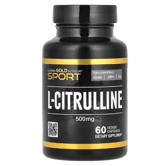 California Gold Nutrition Sport L-Citrulline Kyowa Hakko 500 mg 60 Veggie Capsules