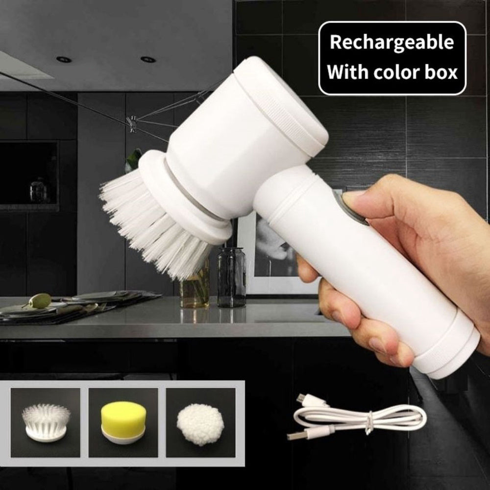 5-in-1 Rechargeable Magic Cleaning Brush فرشاة تنظيف سحرية قابلة للشحن 5 في 1