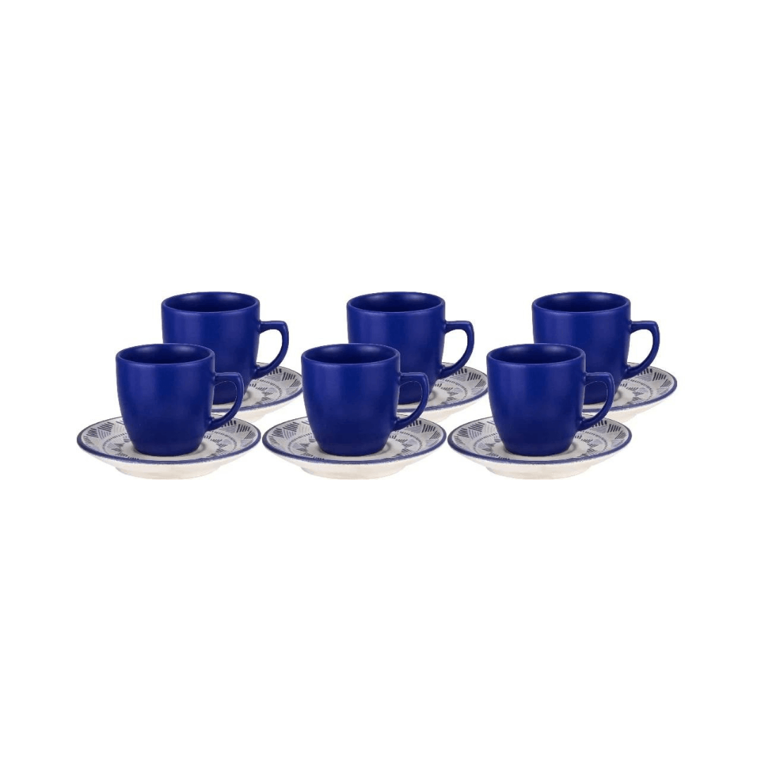 COFFEE Cup Set Of 6 Matte MAGIC CYLINDER 12 PIECES