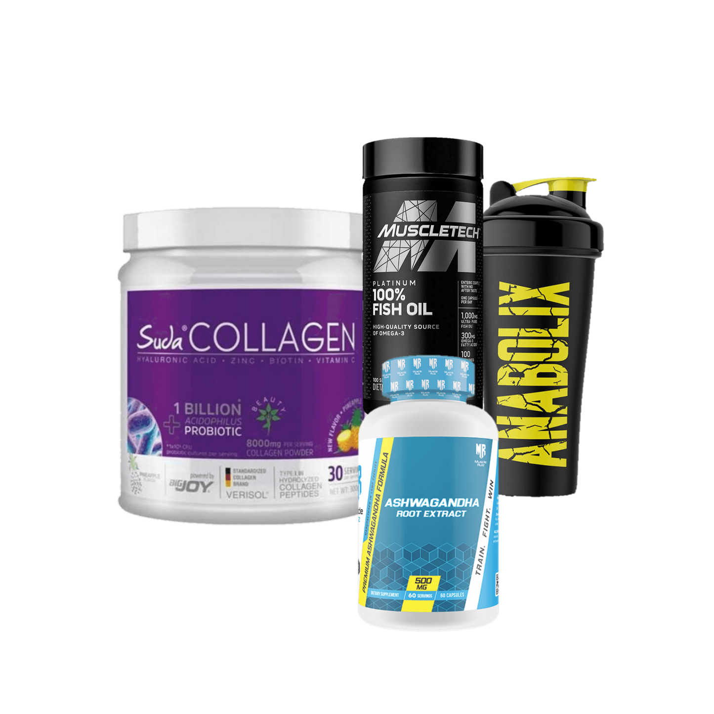 Collagen + Fishoil + Ashagandha + shaker