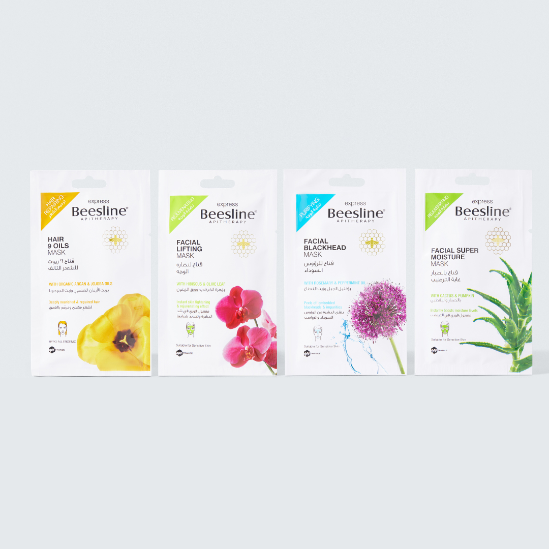 Beesline combination skin routine + FREE hair 9 oils mask