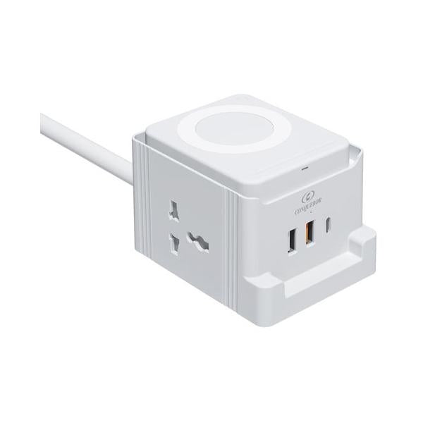 Conqueror Power Socket station 2 Meters + 2USB-A + 1ISB-C- G161U