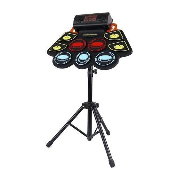 Conqueror Silicon Electronic Hand Roll 9 Pads Drum Set - HQC1