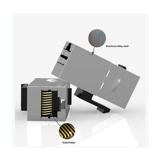 Conqueror CAT 6 Female To Female Keystone Jack 8P8C Plug – P255