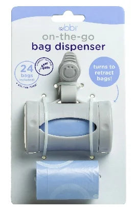 Ubbi - On The Go Bag - Dispenser Lavender Scented Grey