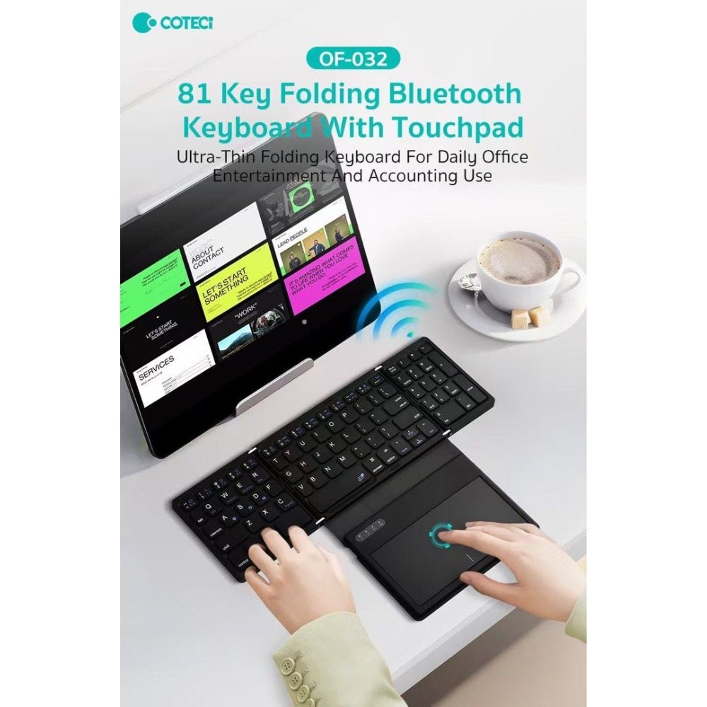 Coteci Folding Keyboard with TouchPad