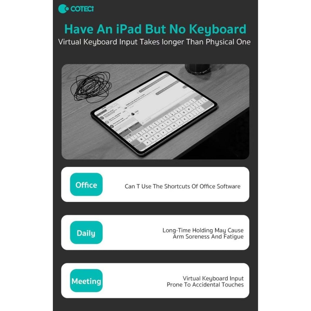 Coteci Folding Keyboard with TouchPad