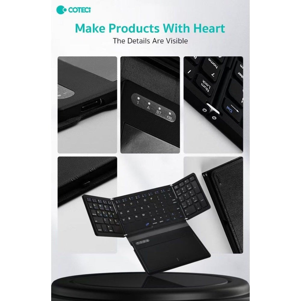 Coteci Folding Keyboard with TouchPad