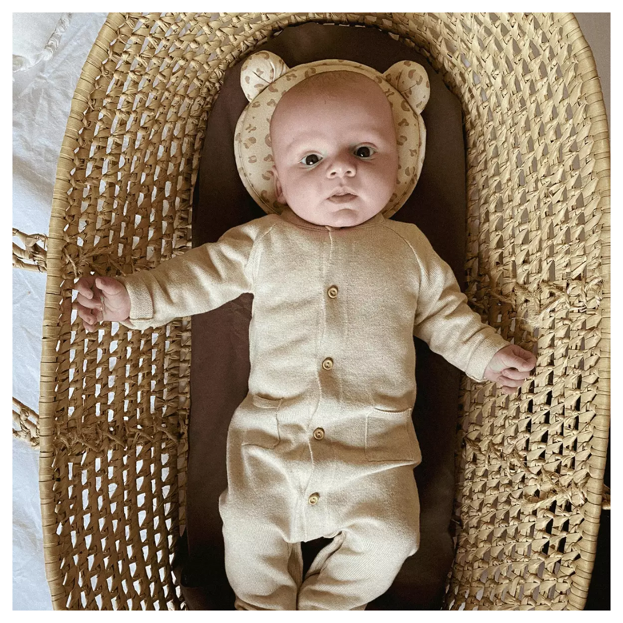 Candide - P'tit Panda Pillow - 21x19 cm - Jersey Leopard