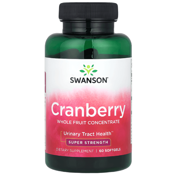 Swanson Cranberry Whole Fruit Concentrate – Super Strength | 60 Softgels