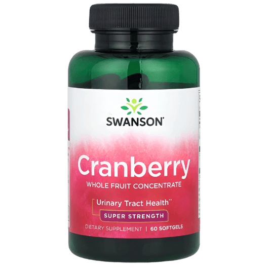 Swanson Cranberry Whole Fruit Concentrate – Super Strength | 60 Softgels