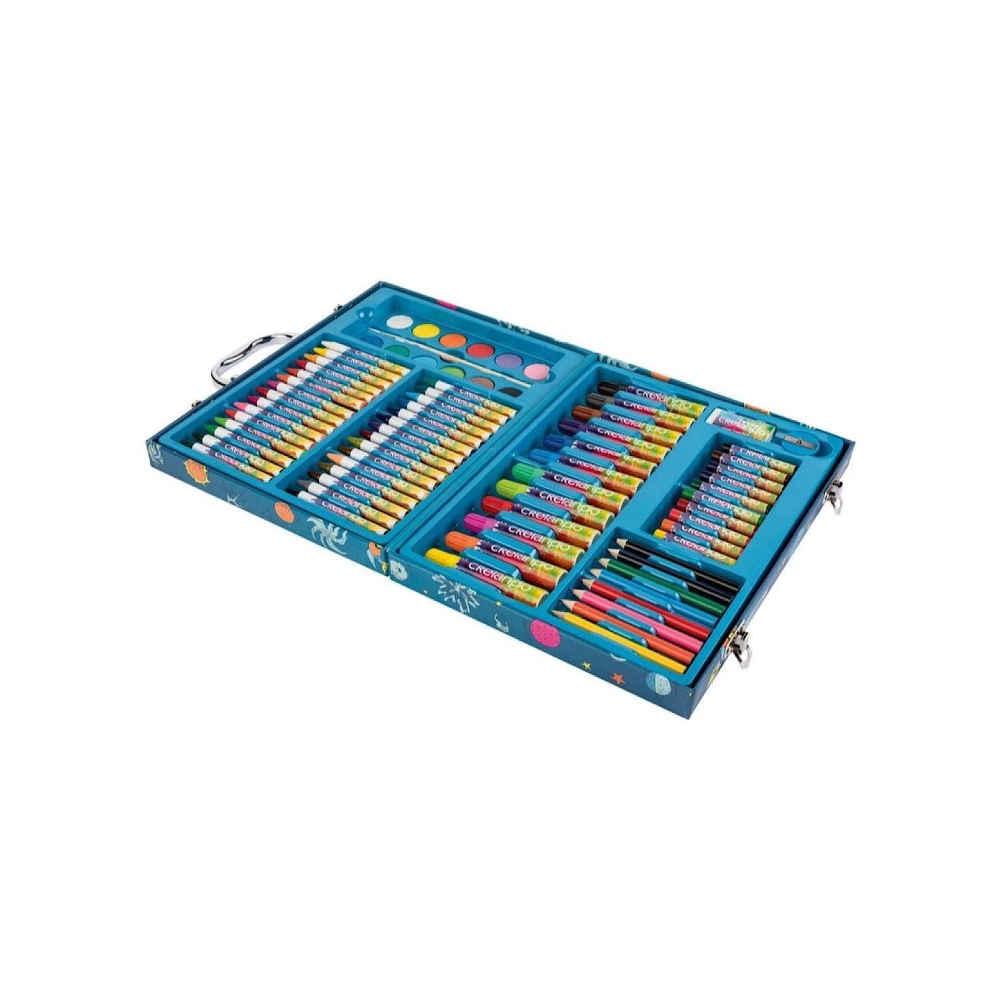 CRELANDO® COLORING CASE 76 PIECES