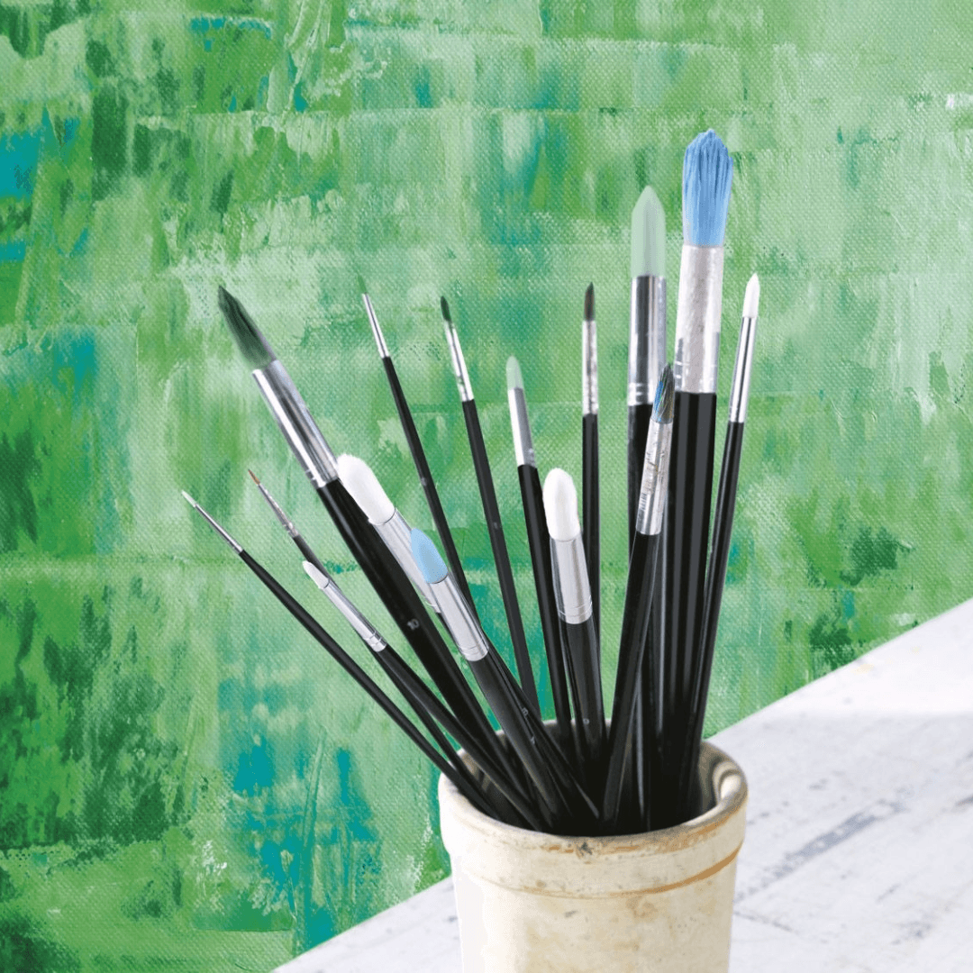 Crelando Round Brush Set Of 15 Pieces