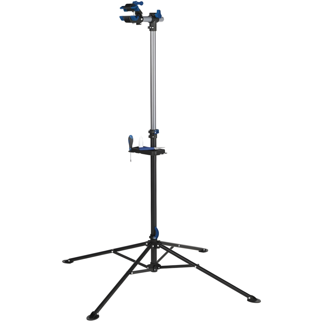 Crivit Bicycle & E-Bike Repair Stand – Height Adjustable, 30 kg Load, Steel/Aluminium
