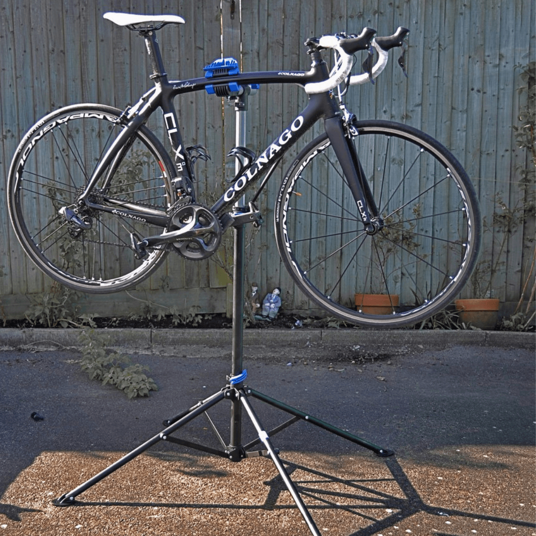 Crivit Bicycle & E-Bike Repair Stand – Height Adjustable, 30 kg Load, Steel/Aluminium
