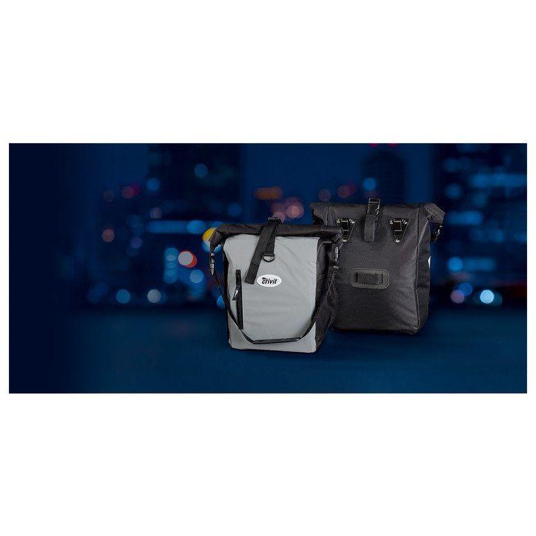 CRIVIT REFLECTIVE BIKE PANNIERS SET OF 2
