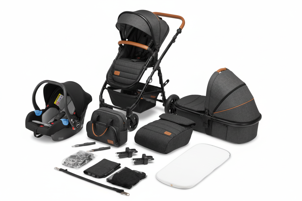 Lionelo - Amber 3in1 - Grey Graphite - Travel System