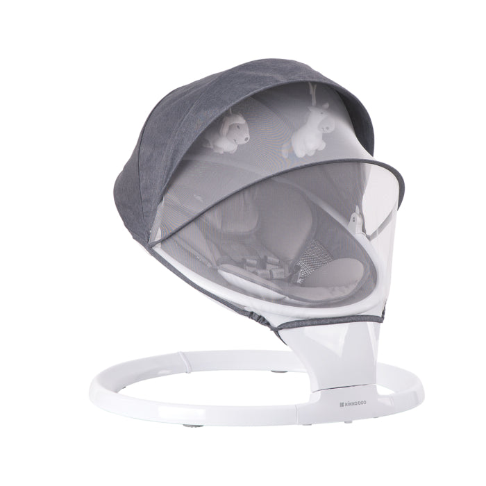 Kikkaboo - Electrical Side-To-Side Swing - Cuddle Me - Dark Grey