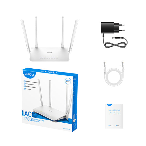 Cudy, AC1200 Gigabit Wi-Fi Mesh Router - WR1300
