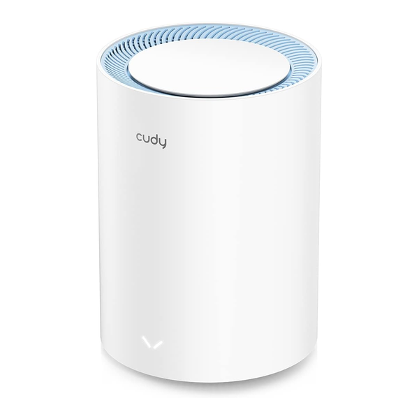 Cudy M1200 AC1200 Whole Home Mesh WiFi System, 2.4GHz 5GHz Dual Band WiFi Router, Range Extender and Router, VPN, IPv6, DDNS, 1-Pack