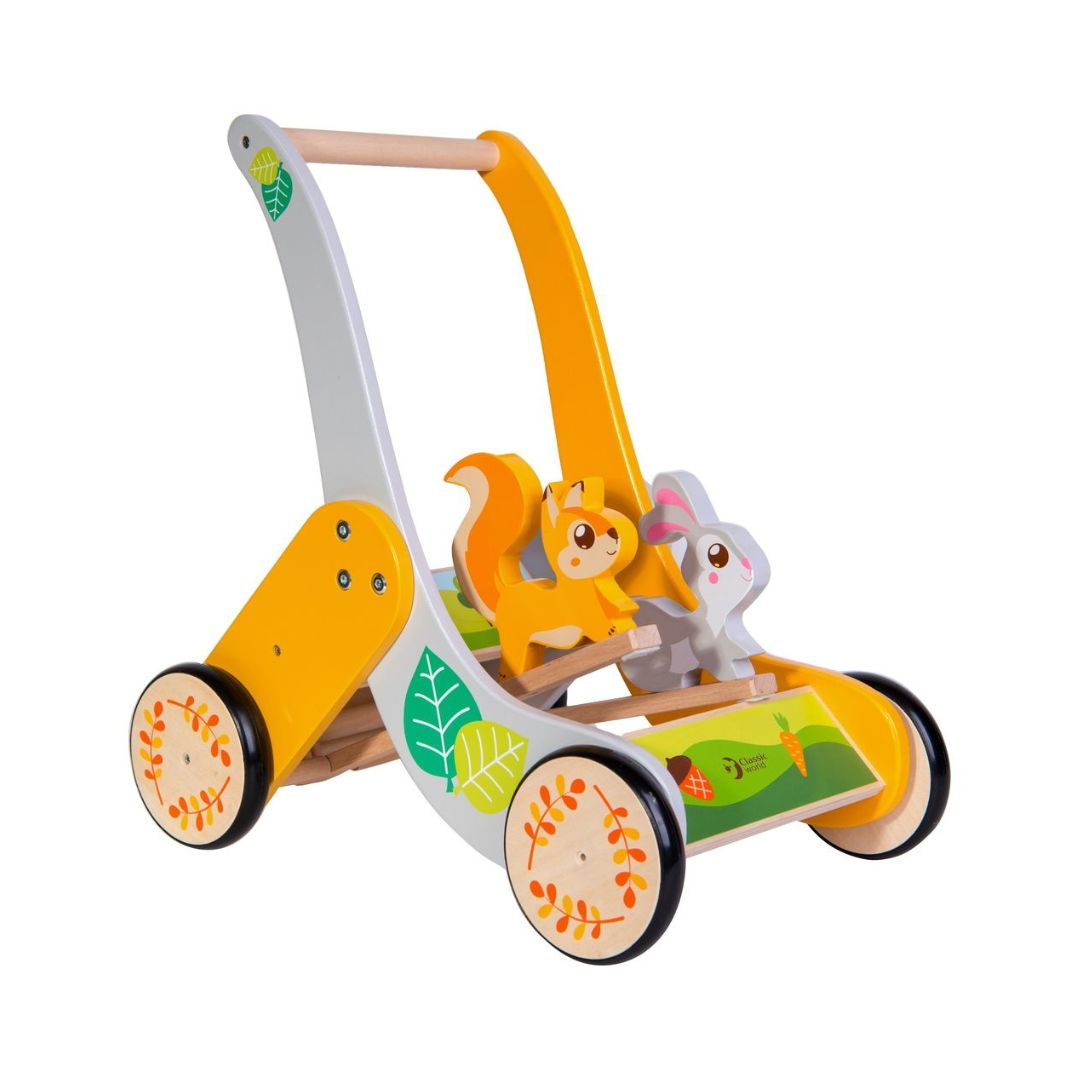 Classic World Wooden Forest Baby Walker Multi-Color