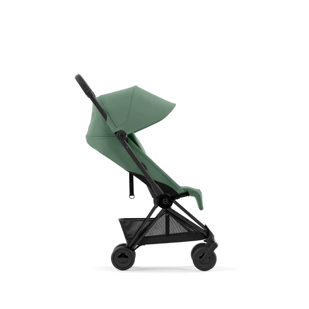 Cybex -  Coya Stroller - Cloud T Car Seat - (Base T ,Adapetrs &Bumpers Are Optional ) - Matt Black/Leaf Green - Travel System