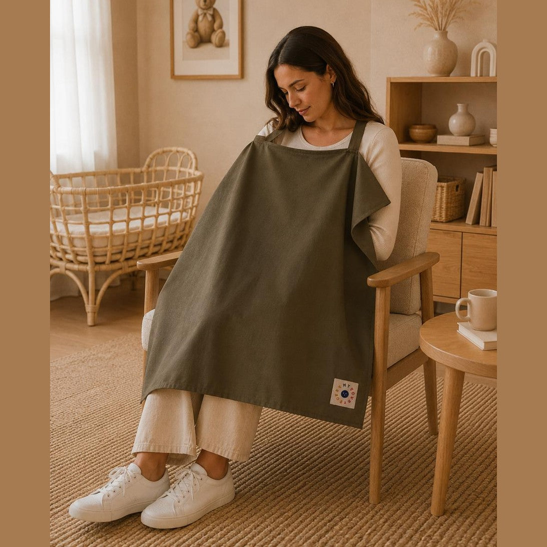 MyHokeyPokey - breast feeding cover - Olive