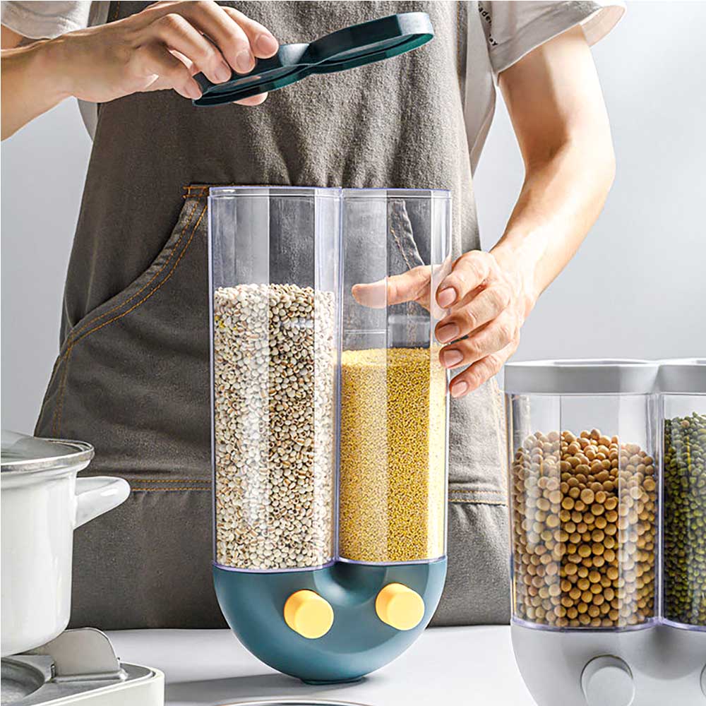 U-shaped double sections miscellaneous grains tank, 1&2 Kg