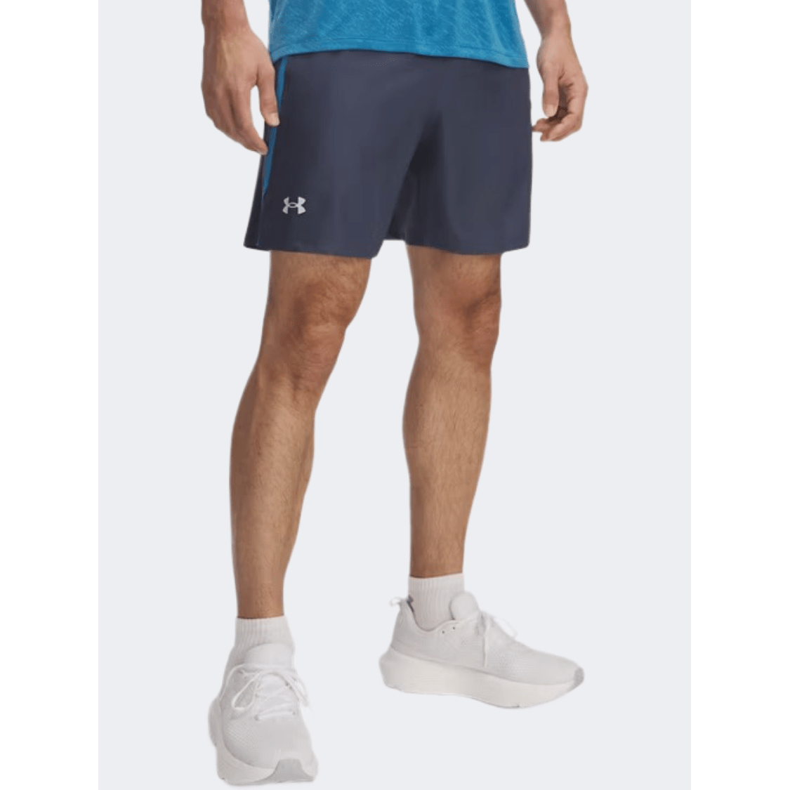 Under Armour Launch 7 Inch Men Running Short Grey/Blue/Reflective - Medaid International