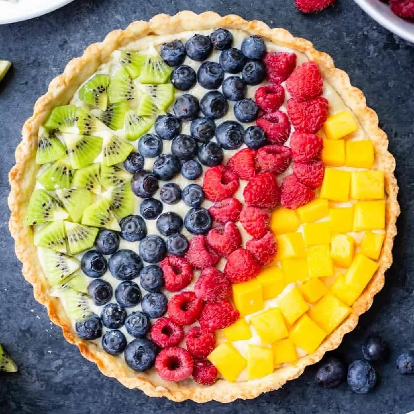 Danny Home Carbon Steel Premium quality , Non-stick Detachable Round Tart Pan 20cm