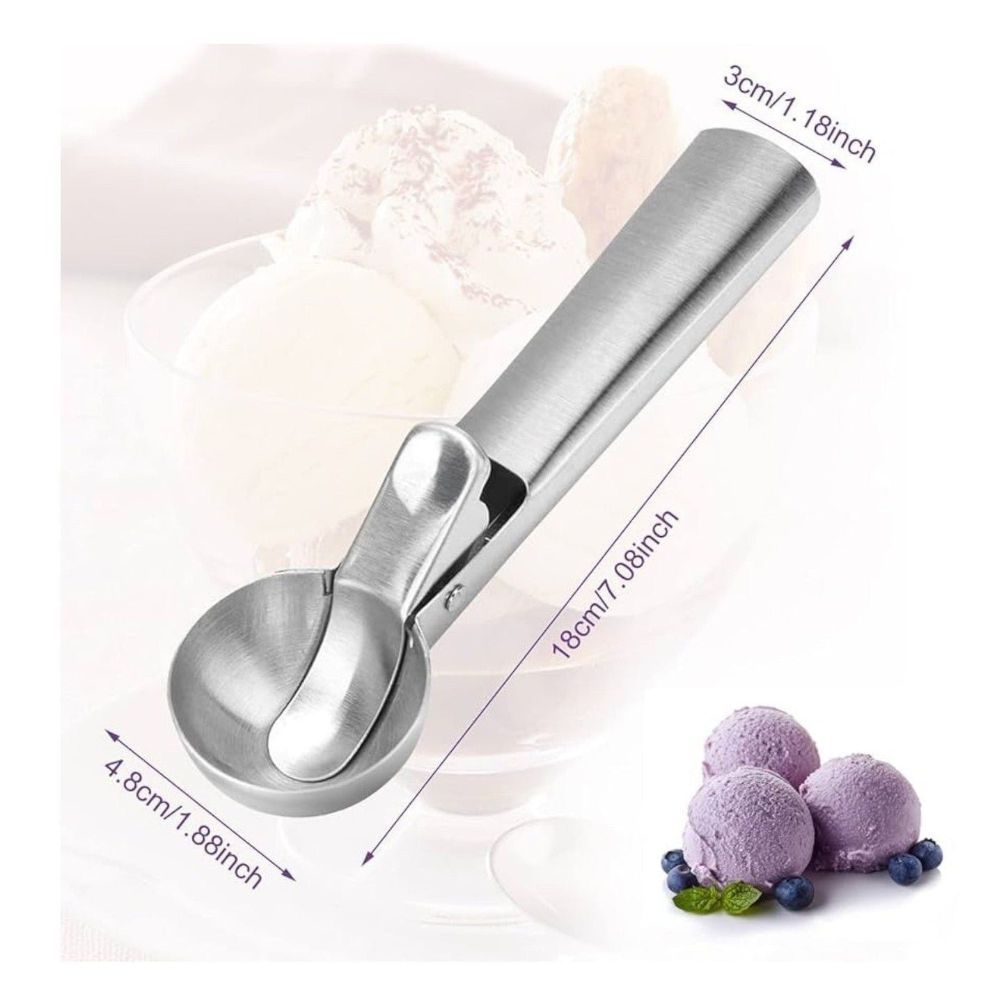 High Quality Stainless Steel Ice Cream Serving Spoon