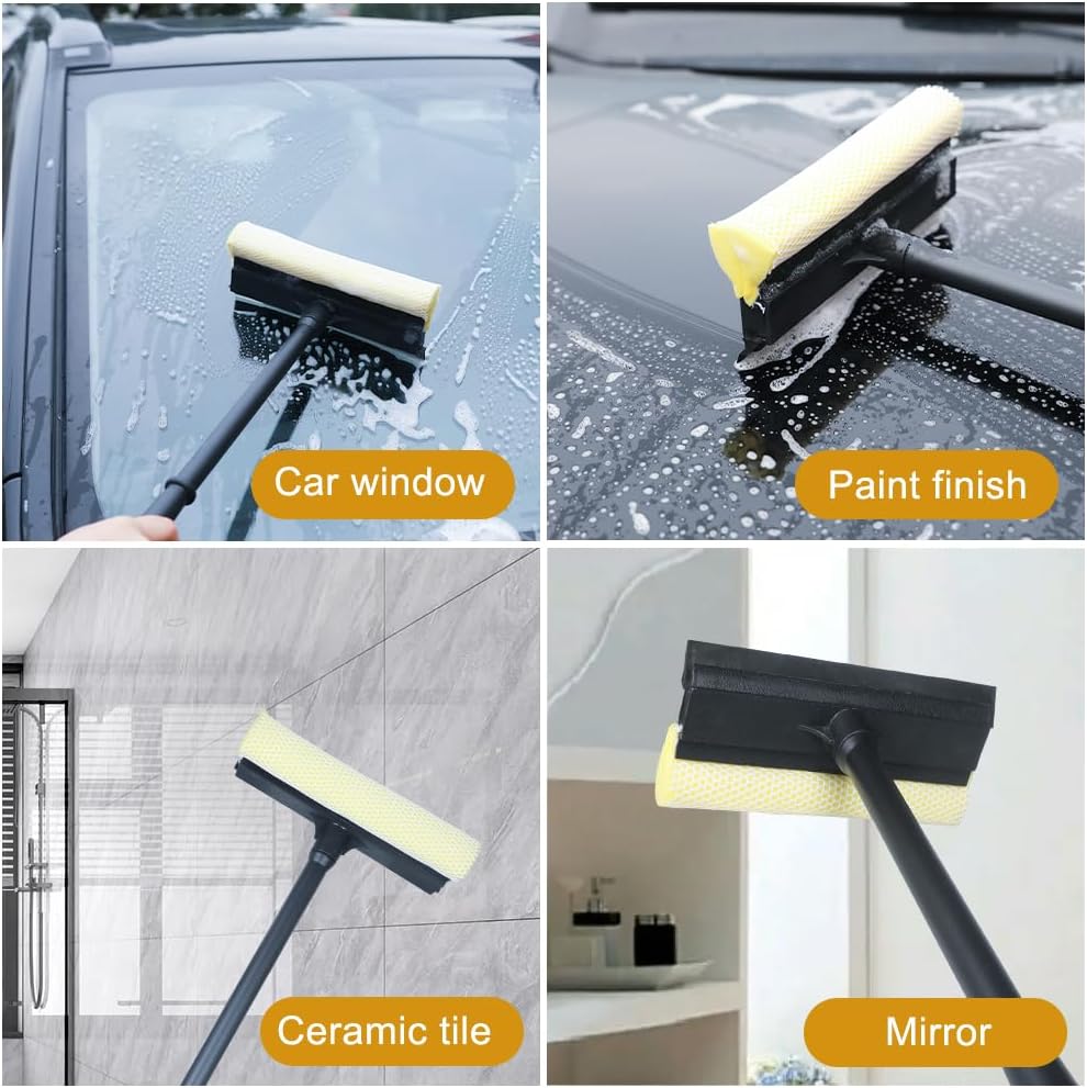 Danny Home Sponge Scrubber Rubber Blade Window Wiper 20x50cm