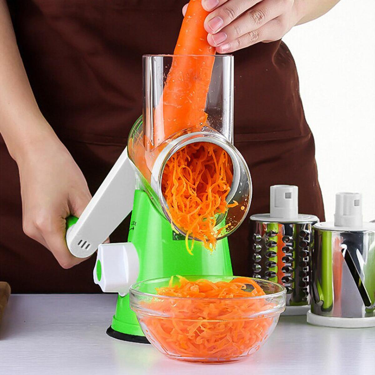 3 in 1 Rotary Vegetable Slicer قاطع خضروات دوار 3 في 1