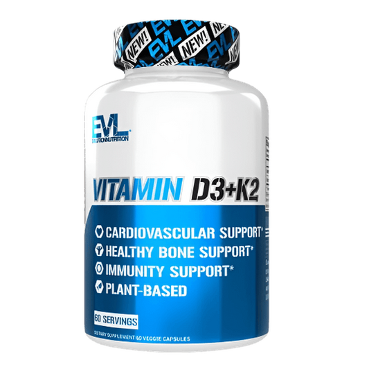 EVL Vitamin D3+K2, 60 Veggie Capsules‏
