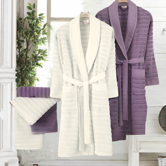 Verona 6 Pieces Family Bathrobe Set