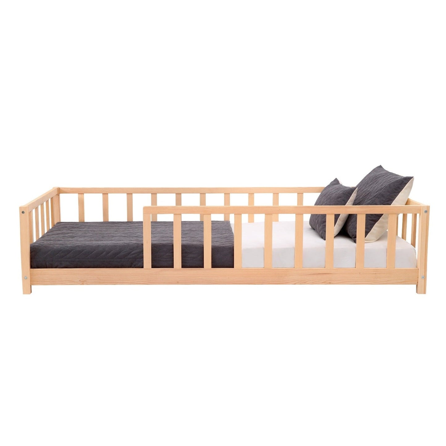 Kukka Natural Wood Montessori Bed 90x200cm Floor Bed